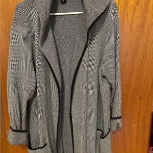 Black and white cardigan